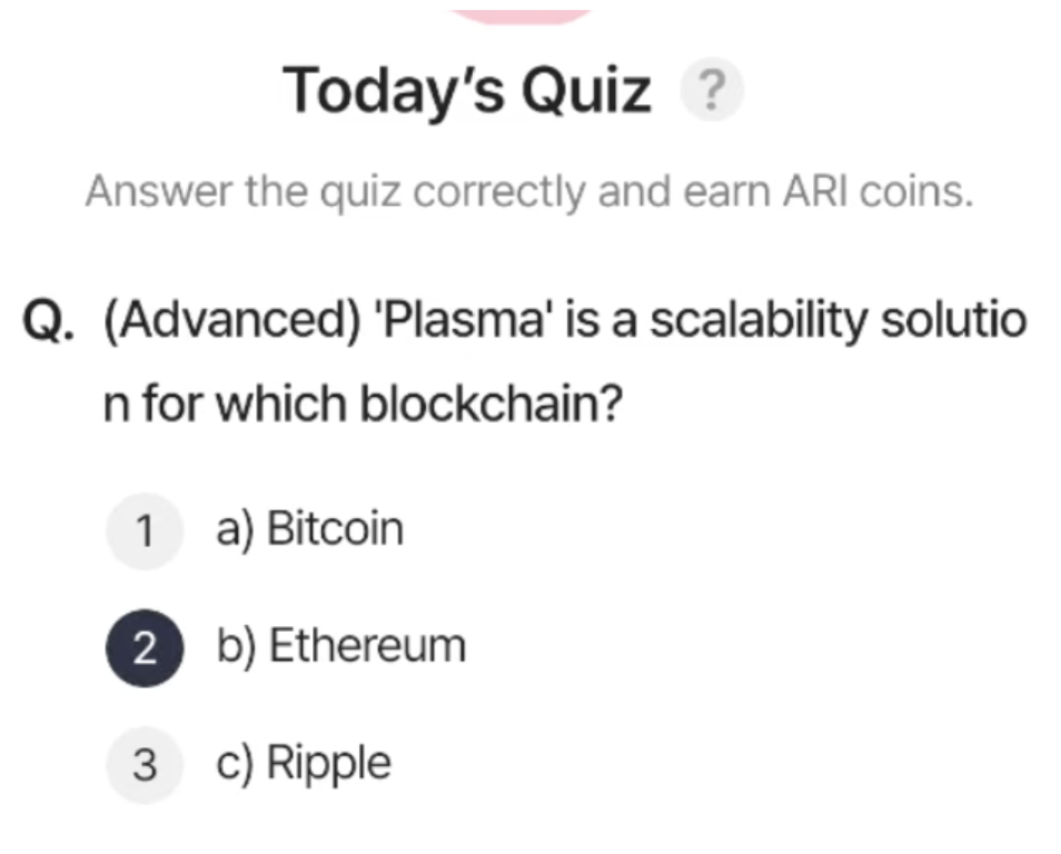 ARI Wallet Daily Quiz Answer 13 June 2025 (AriChain)